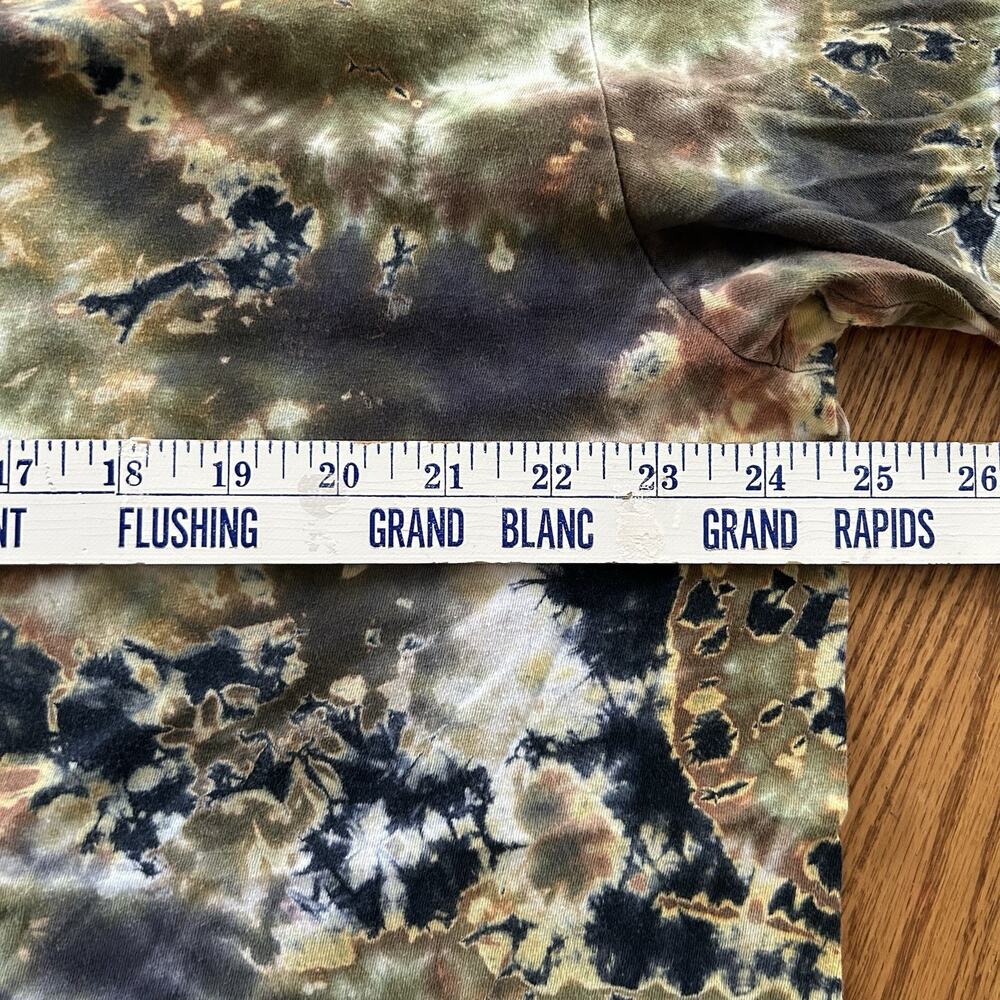 American Apparel Tie Dye T Shirt Mens 2XL USA Made Grunge Festival Earth Tone - Picture 8 of 9
